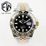 Rolex GMT-master ii 3285 Movement 40mm Ceramic Bezel 904L Steel TT Band Watch